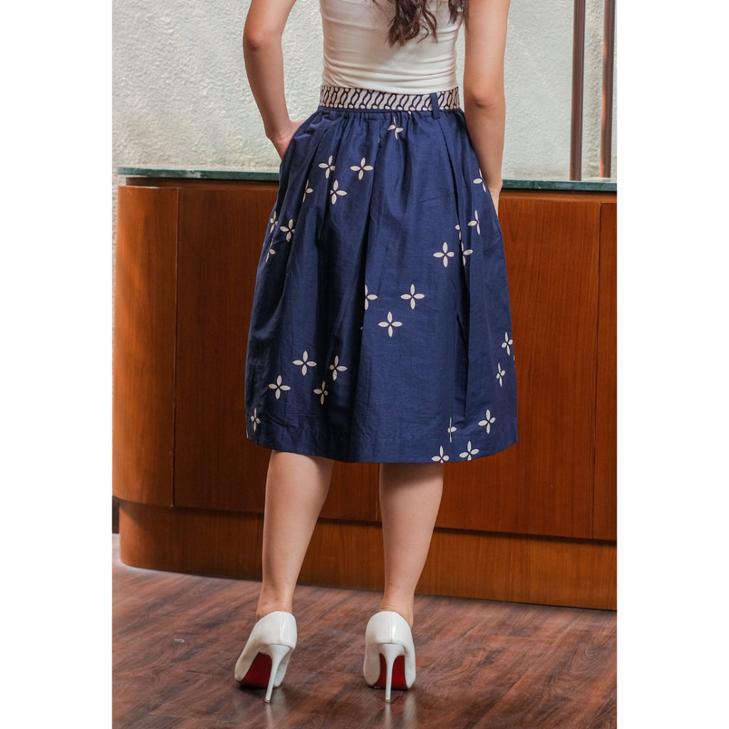 Gita Skirt Kawung Blue