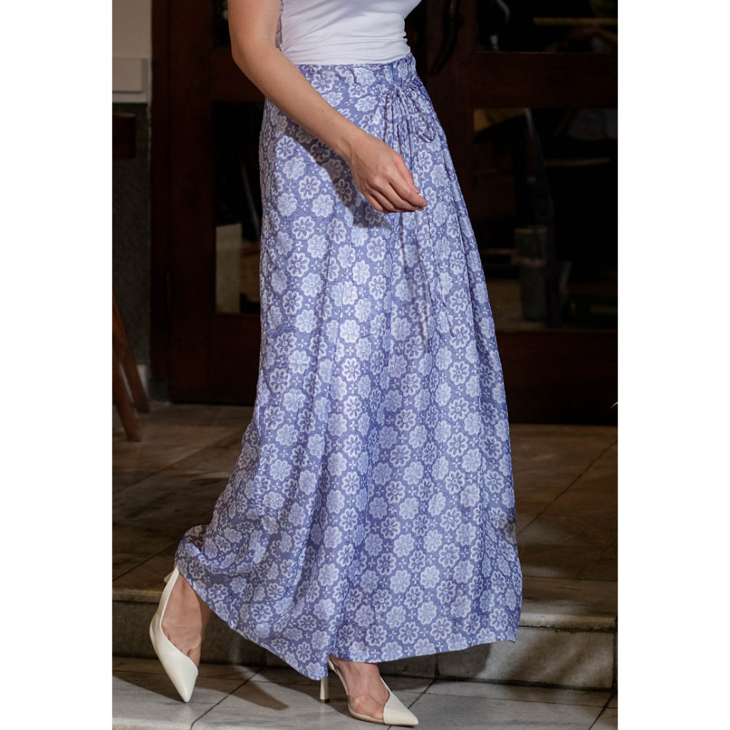 Ranisa Wrap Pants Blue