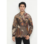 Kichi Batik Kemeja Batik Pria Nala Black
