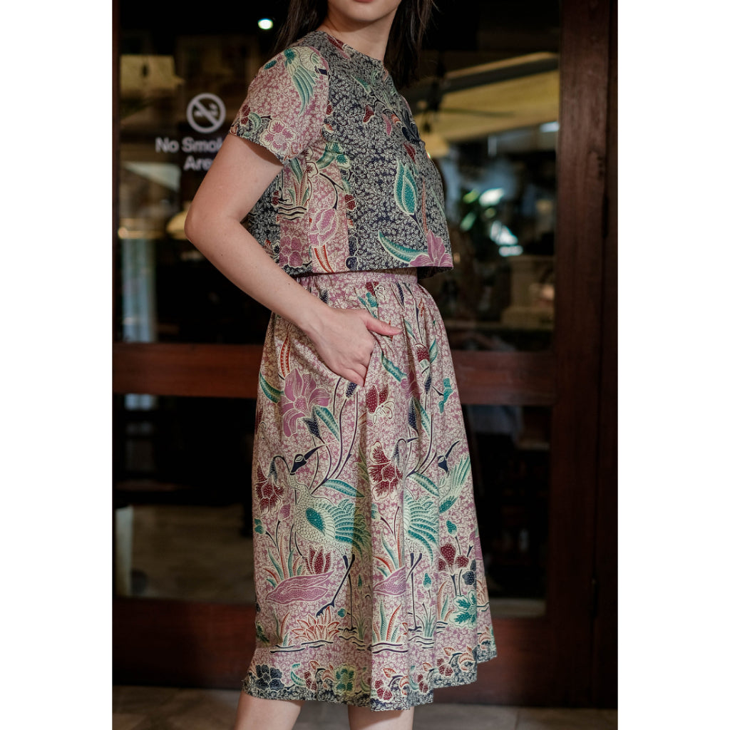 Kichi Batik Setelan Batik Ramaya Set Pink