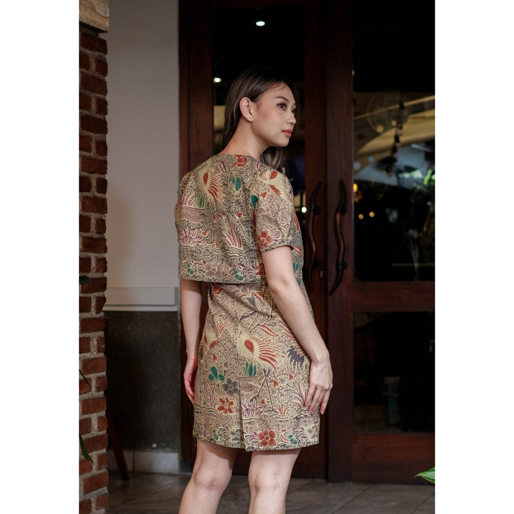 Kanira Set Dress Brown