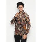 Kichi Batik Kemeja Batik Pria Nala Black