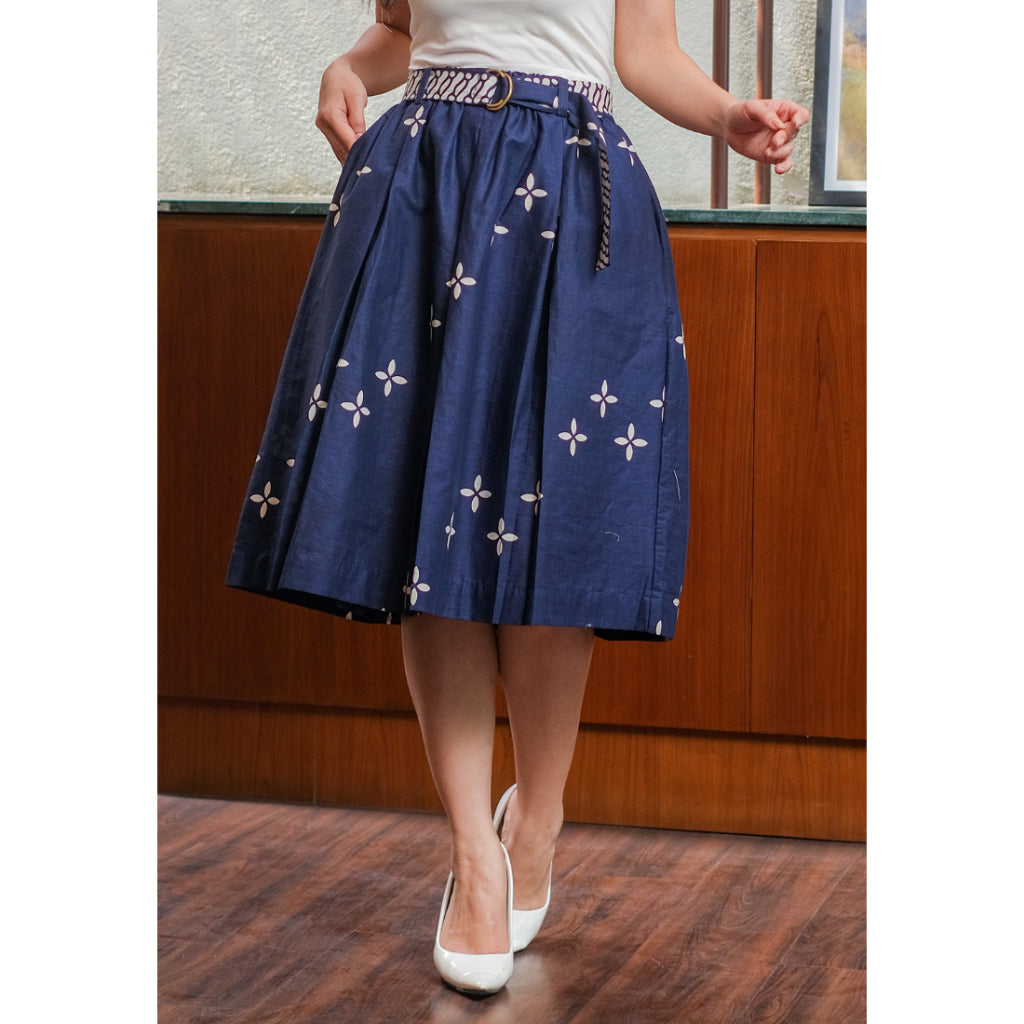 Gita Skirt Kawung Blue