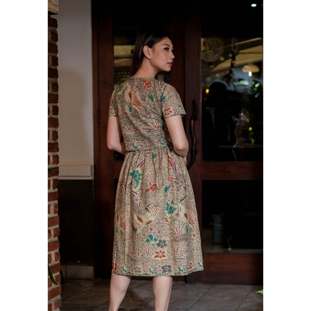 Kichi Batik Setelan Batik Ramaya Set Brown