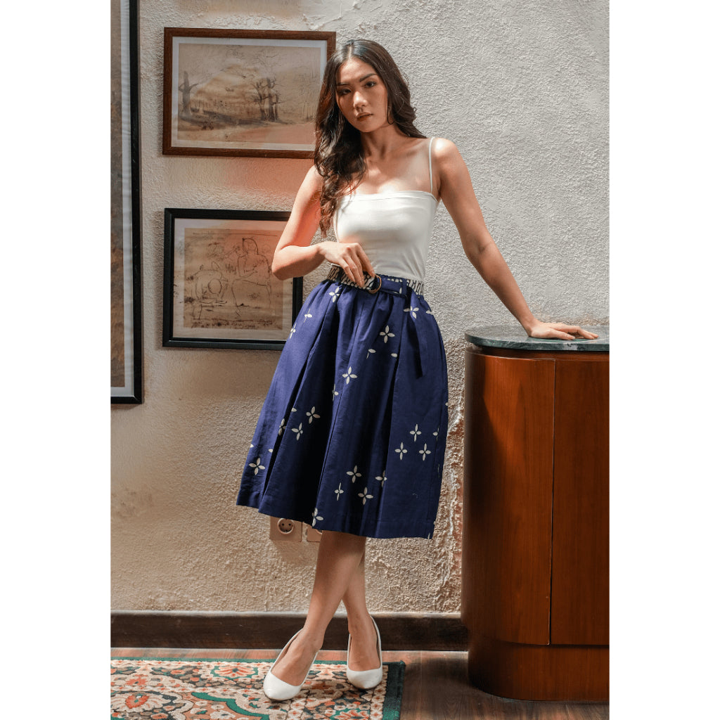 Gita Skirt Kawung Blue