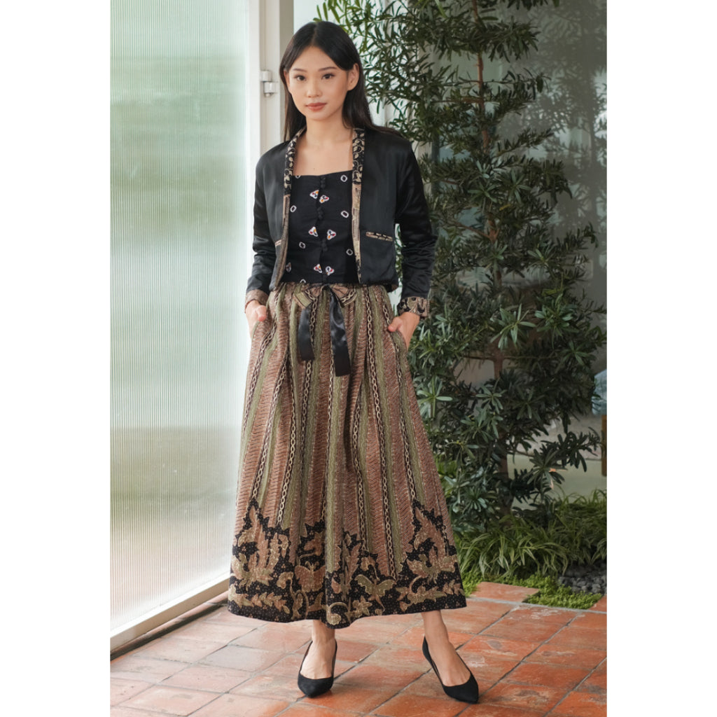 Gita Maxi Skirt (Furing) Green