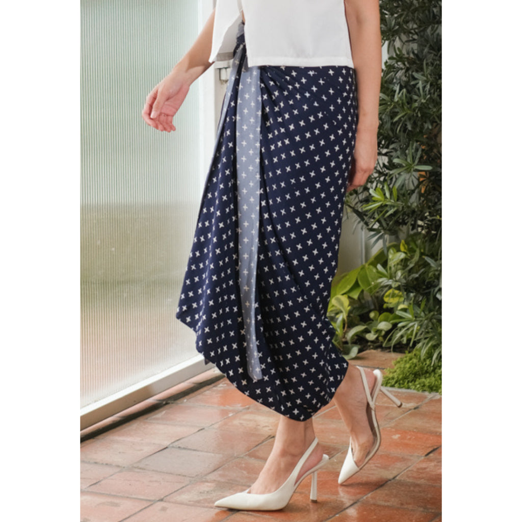 Yasita Wrapskirt Dark Blue