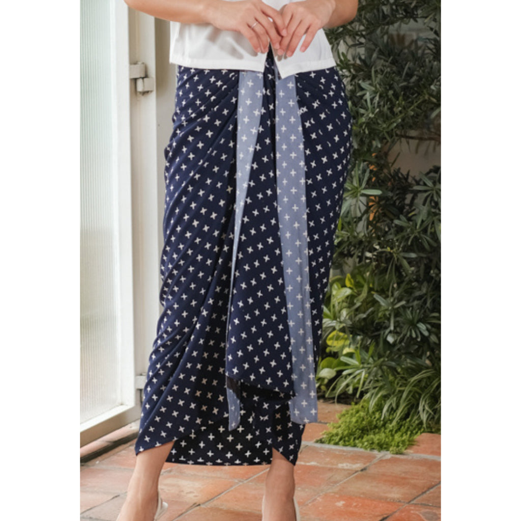 Yasita Wrapskirt Dark Blue