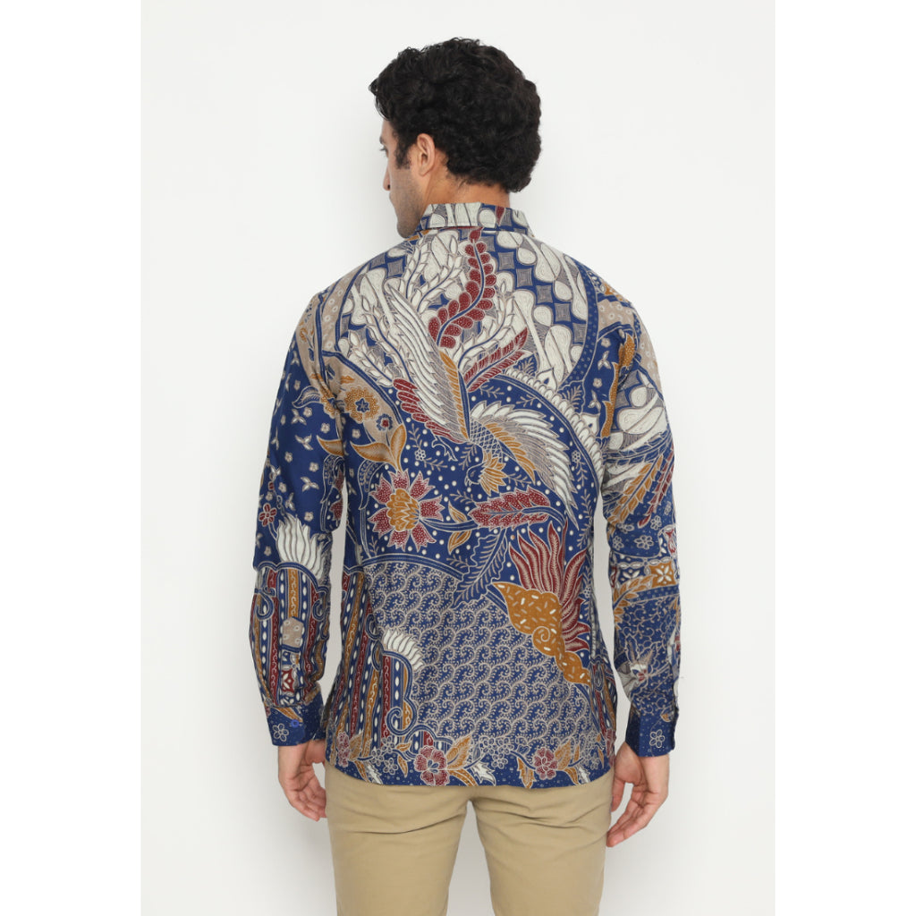 Kichi Batik Kemeja Batik Pria Nala Black