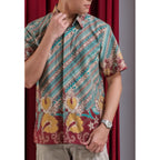 Kichi Batik Kemeja Batik Pria Laksana Green