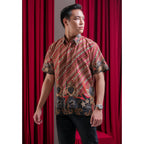 Kichi Batik Kemeja Batik Pria Laksana Black