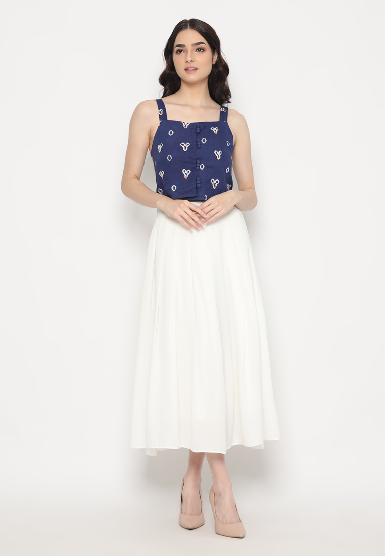 Mayang Tank Jumputan Navy