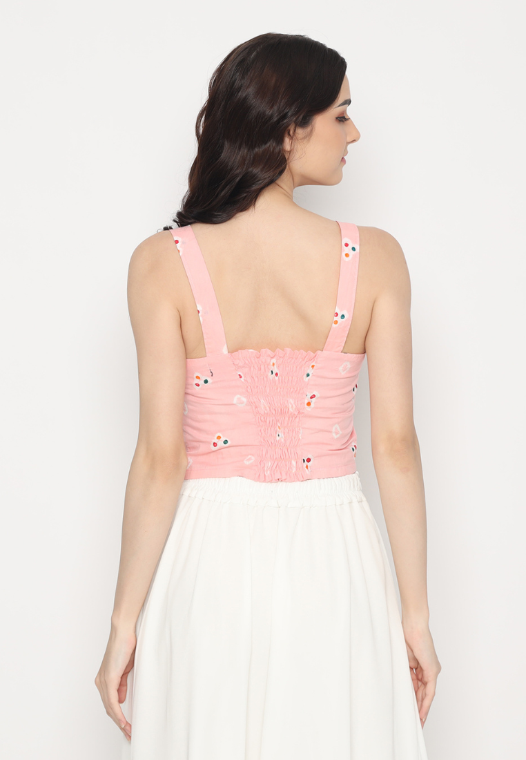 Mayang Tank Jumputan Pink